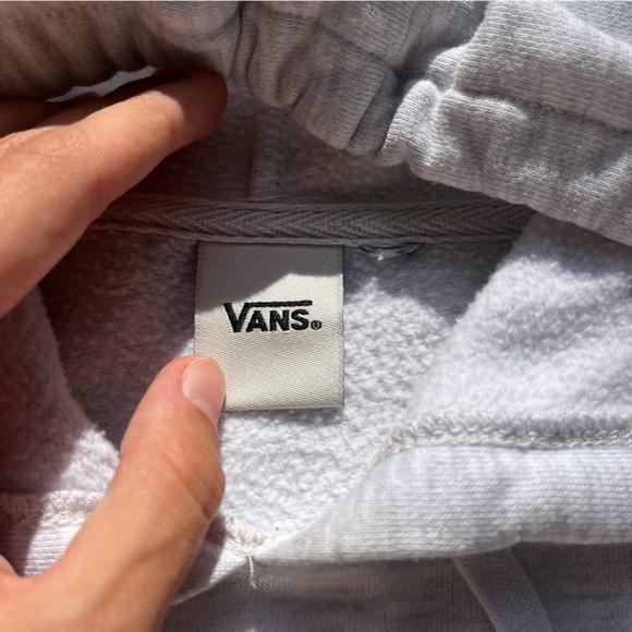 Vans Grey Hoodie Pink Floral Pattern Small - Picture 8 of 8
